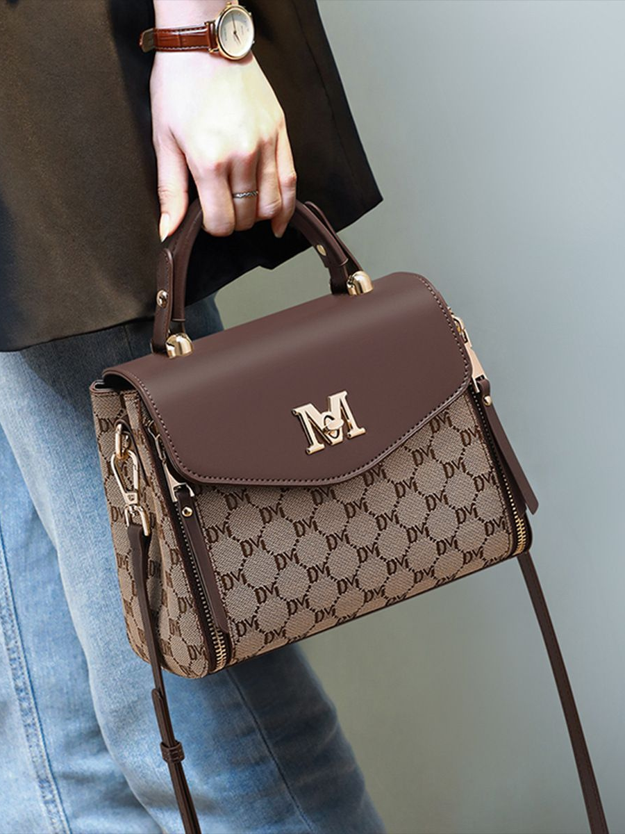 Small Square Bag with Letter Pattern Handbag/Tote Bag/Luggage/Shoulder Bag/Side Bag for Women